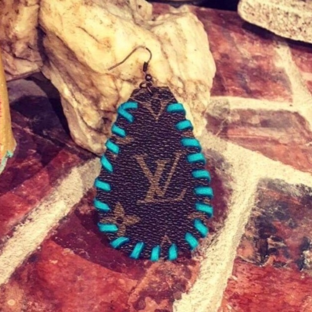 Revamped LV teardrop earrings